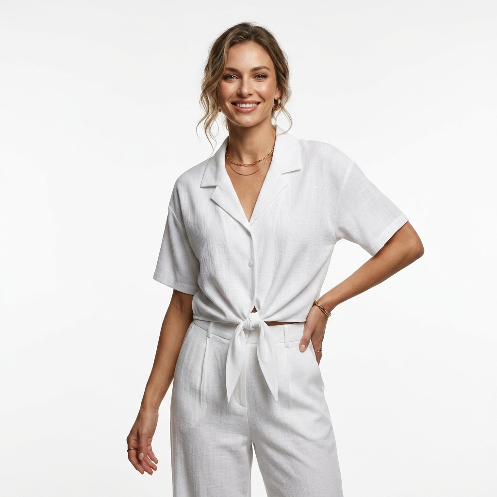 517461 Jacqueline De Yong Camicia Bianca Donna