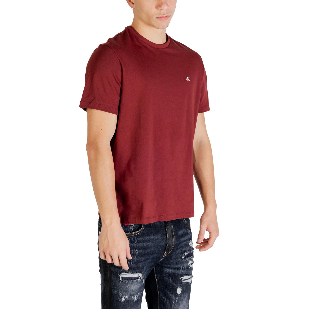 2447023 Calvin Klein Jeans T-Shirt Rossa Uomo