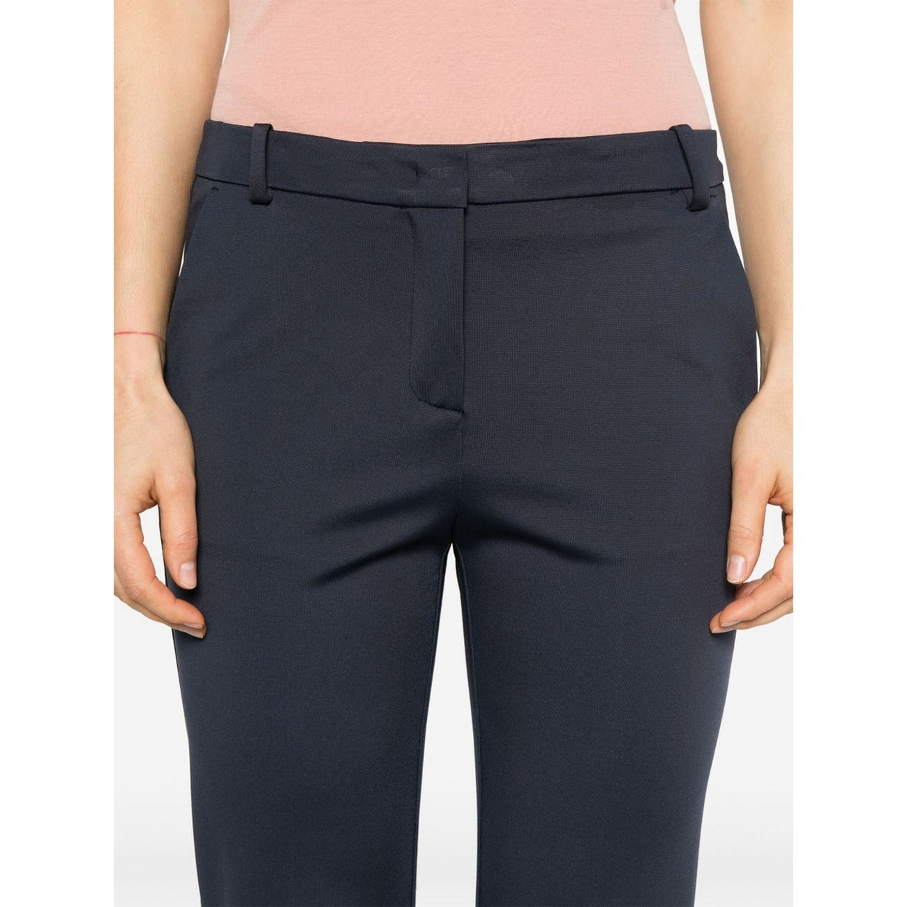 2444004 Pinko Pantaloni Blu Donna Viscosa 65% Nylon 30%