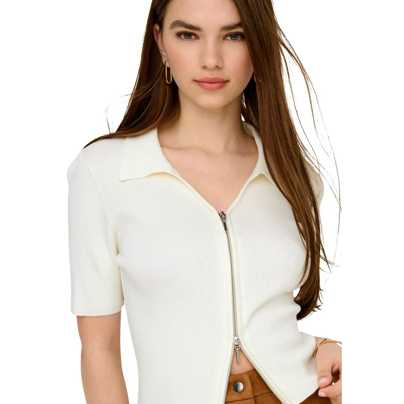 517456 Jacqueline De Yong Cardigan Beige Donna