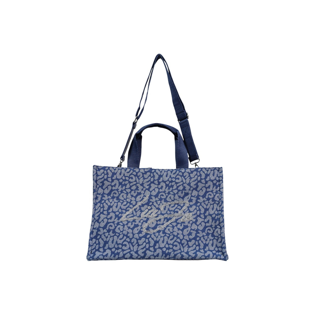 2456120 Liu Jo Borsa Blu Leopardata Cotone