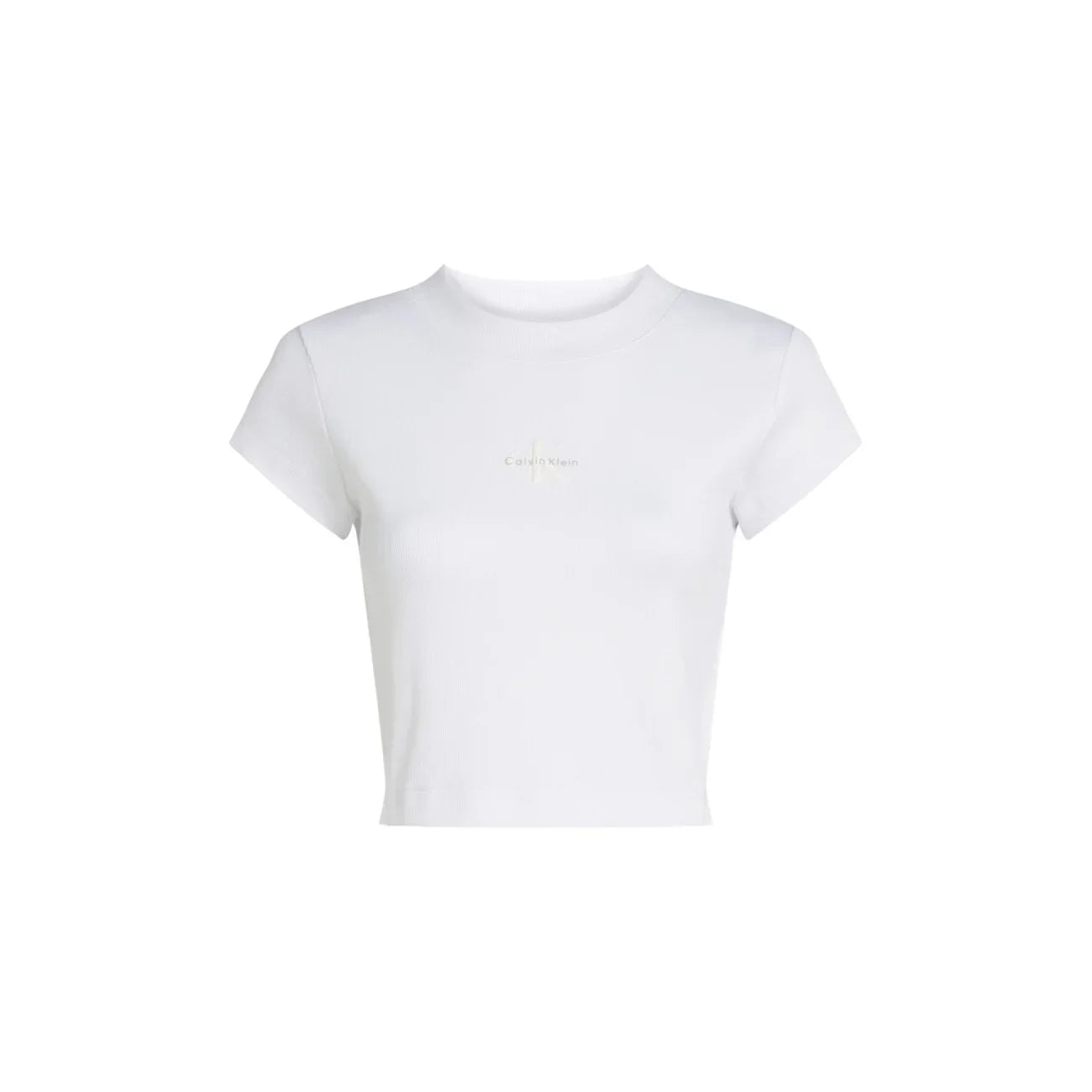 2441398 Calvin Klein Jeans T-Shirt Bianca Cotone Donna