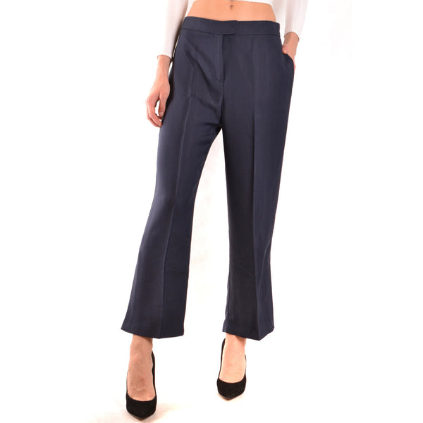 Pantaloni Blu Donna Viscosa 100%