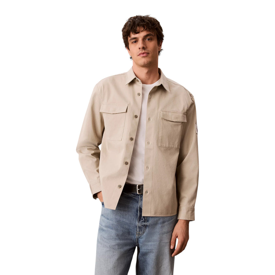 Cotton Twill Utility Overshirt LV04RG121G Camicia Uomo