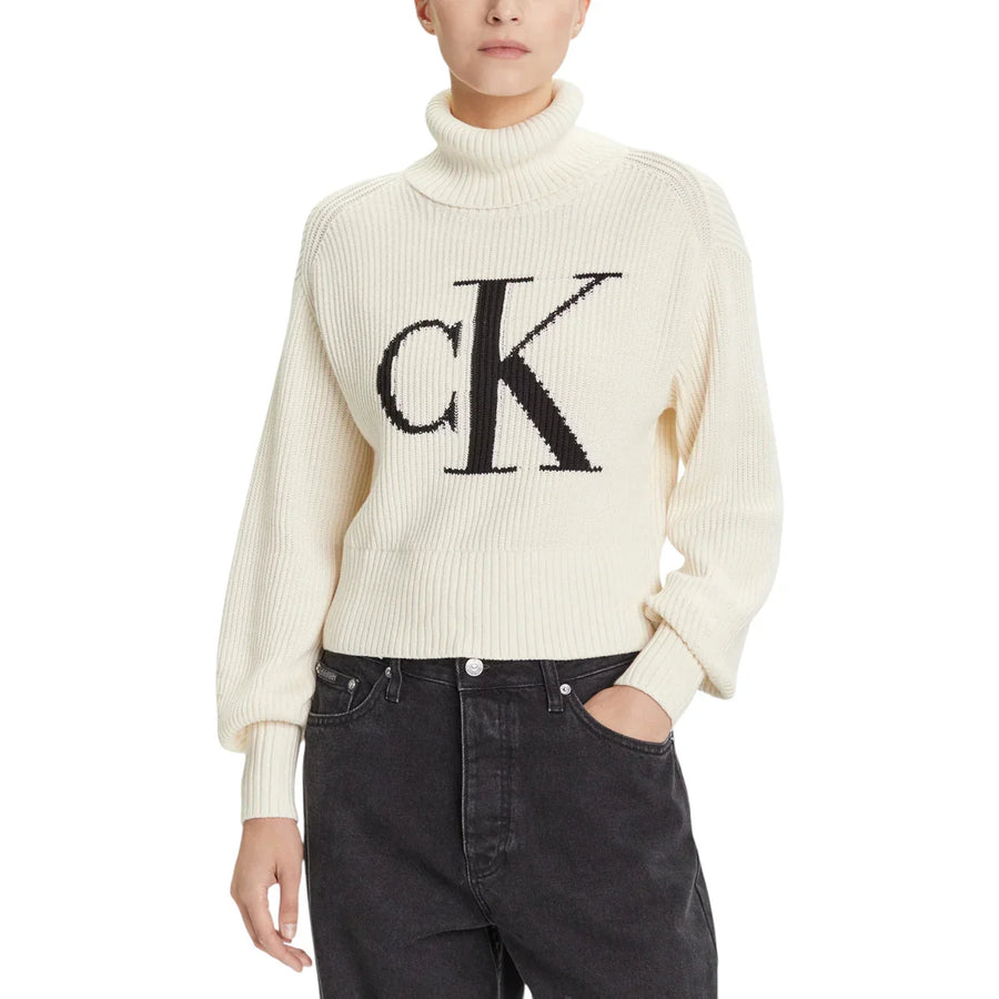 Maglia Bianca Logo CK Donna