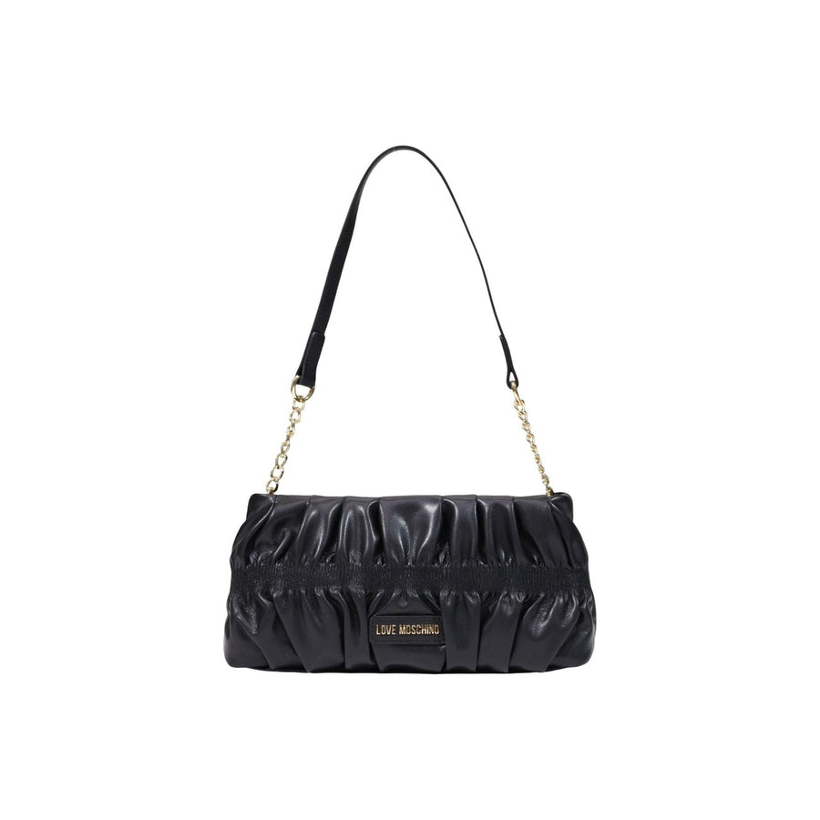 Borsa a Spalla Increspata Linea Ruched Shoulder Bag Nero