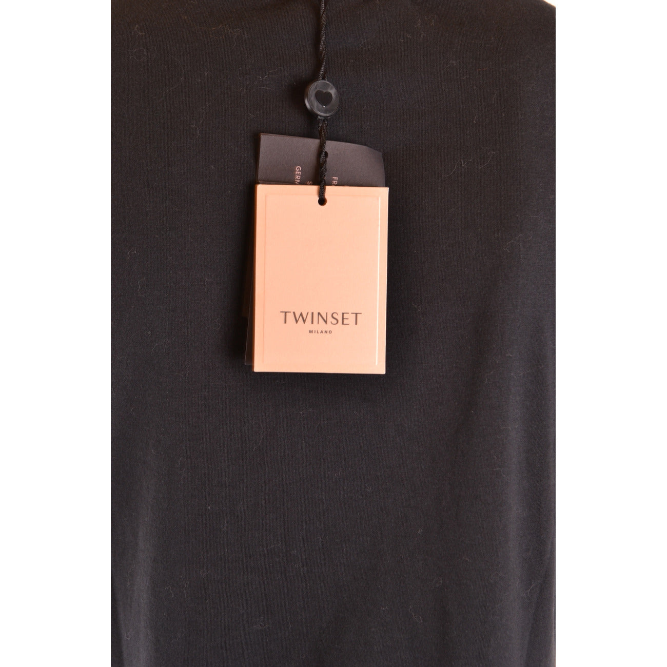 2455753 Twinset T-Shirt Nera 100% Cotone Donna