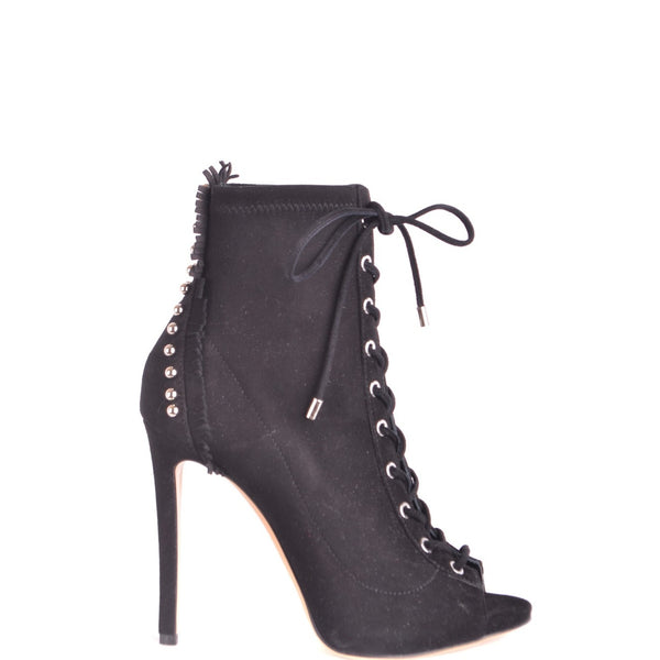 Stivaletto Camoscio Borchie Donna