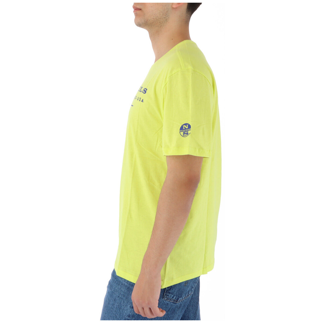423766 North Sails T-Shirt Giallo Monocromo Uomo