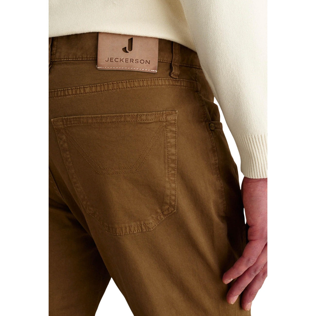 2457024 Jeckerson Pantaloni Marrone Ciniglia Uomo