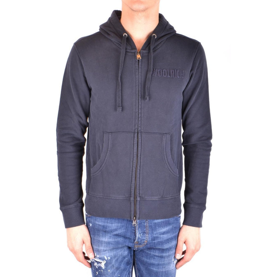 Logo Full Zip Hoodie Navy