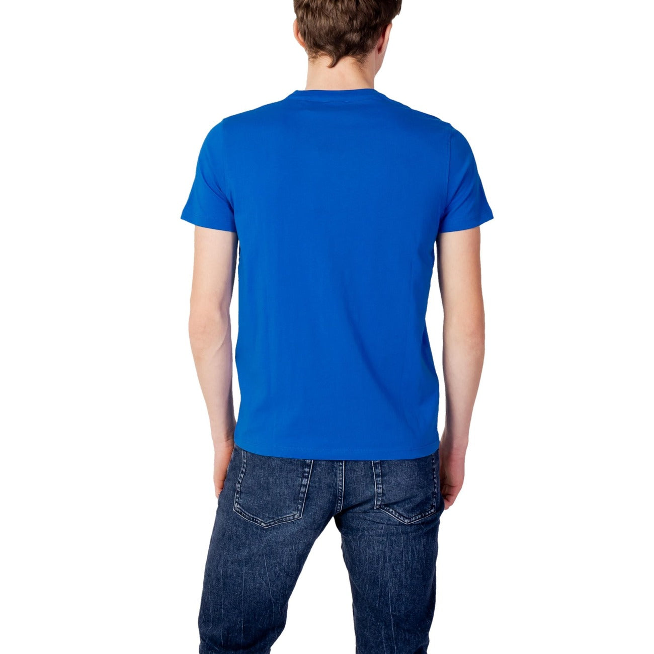 412521 U.S. Polo Assn. T-Shirt Azzurro Monocromo Maniche Lunghe Uomo