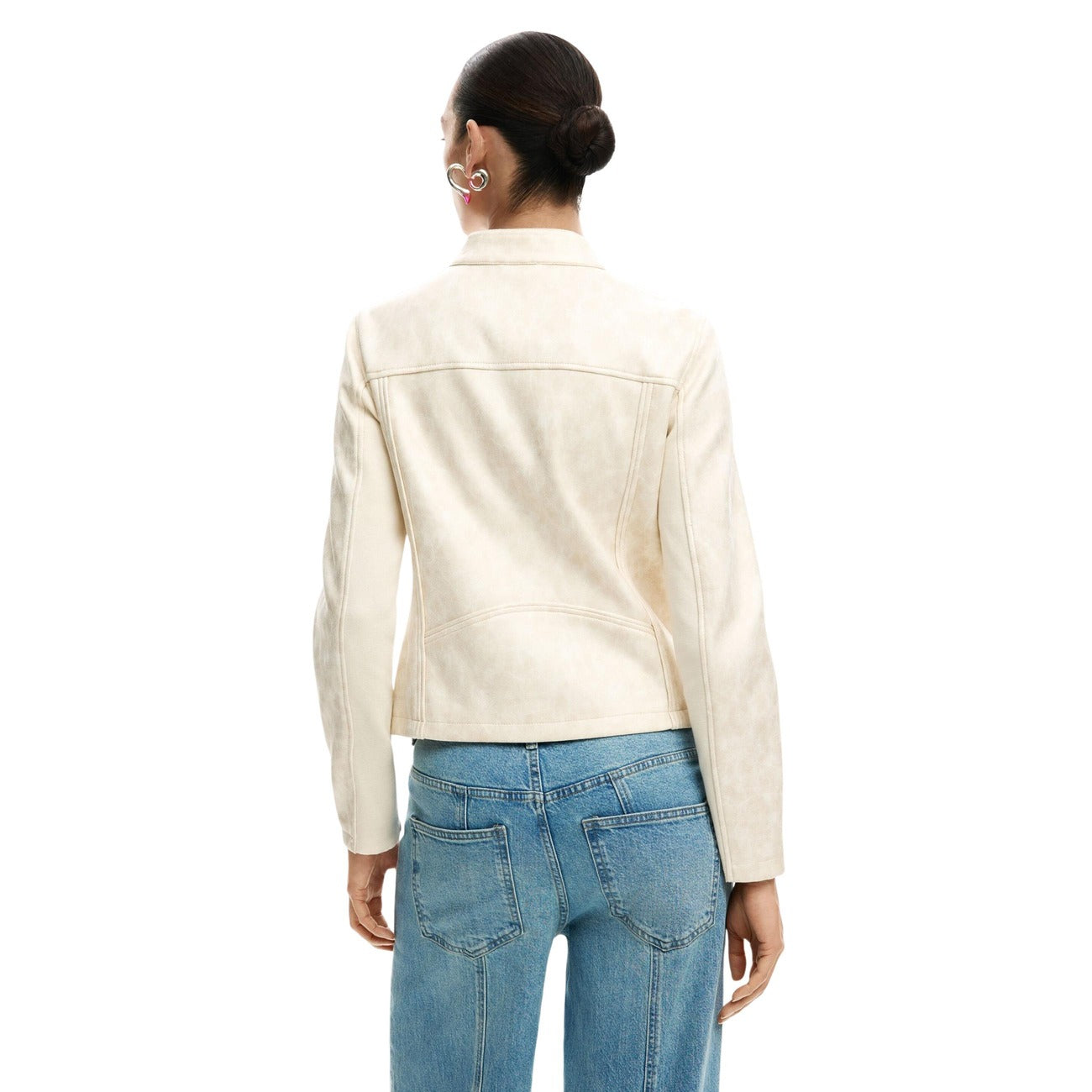 2451212 Desigual Giacca Donna Bianca Poliestere