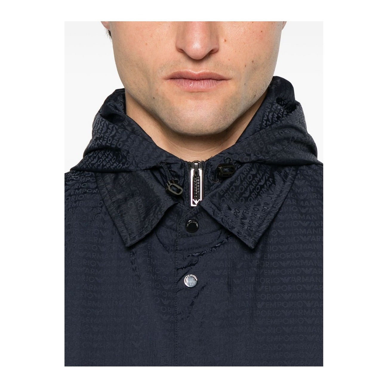 2444573 Emporio Armani Giubbotto Blu Poliammide Uomo