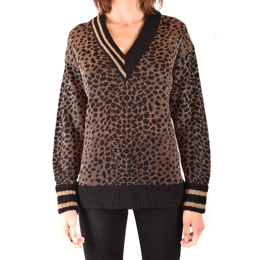 Maglia Leopardata Marrone Donna