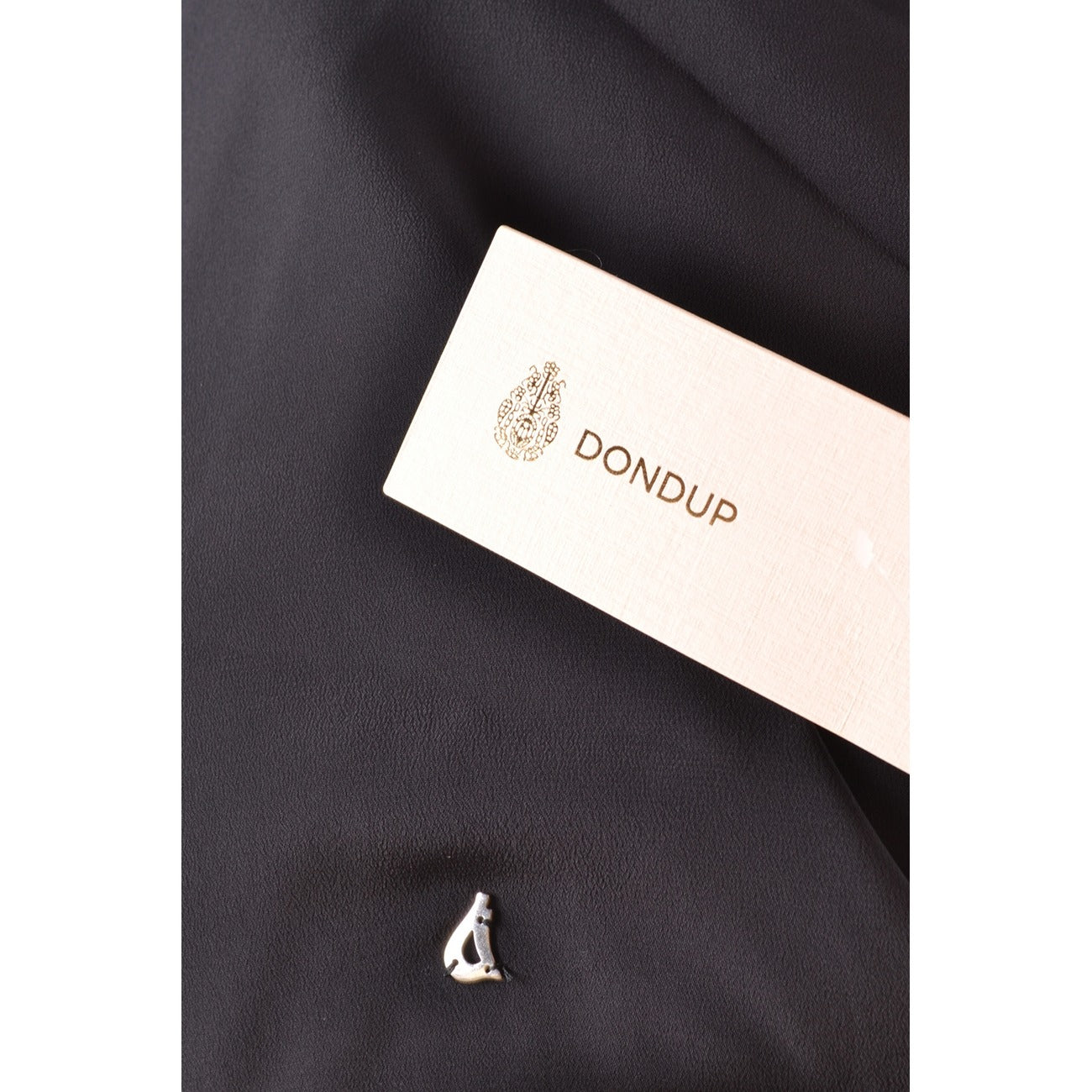 488863 Dondup Canotta Nera Seta Viscosa Donna