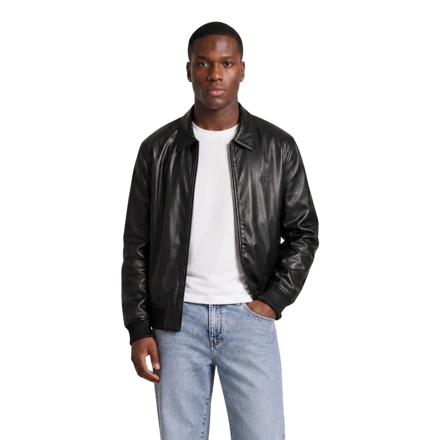 Faux Leather Bomber Jacket LV04RG406G Giacca Uomo