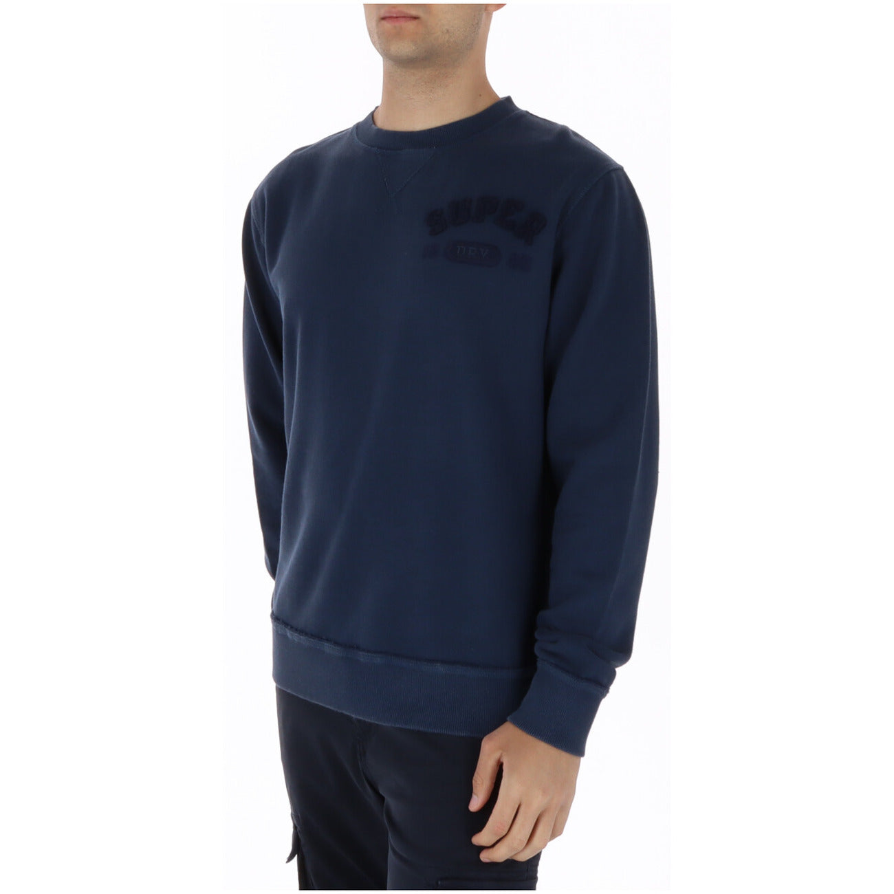 2461531 Superdry Felpa Blu Stampa Uomo