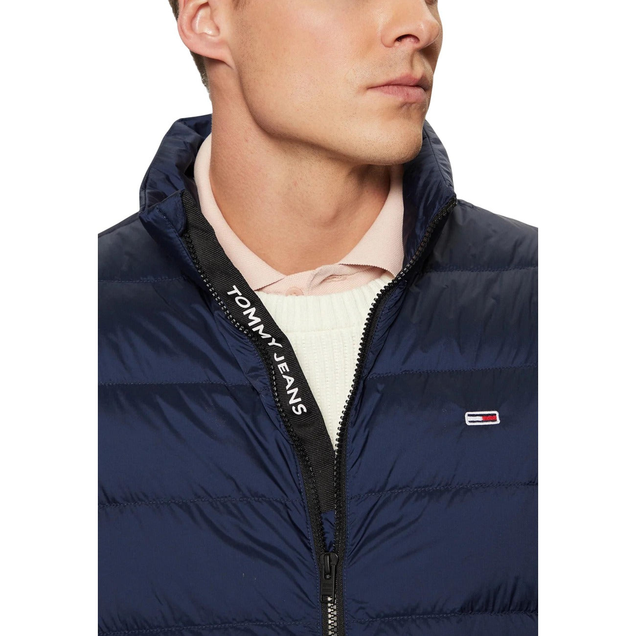 2409922 Tommy Hilfiger Jeans Giubbotto Blu Smanicato Uomo
