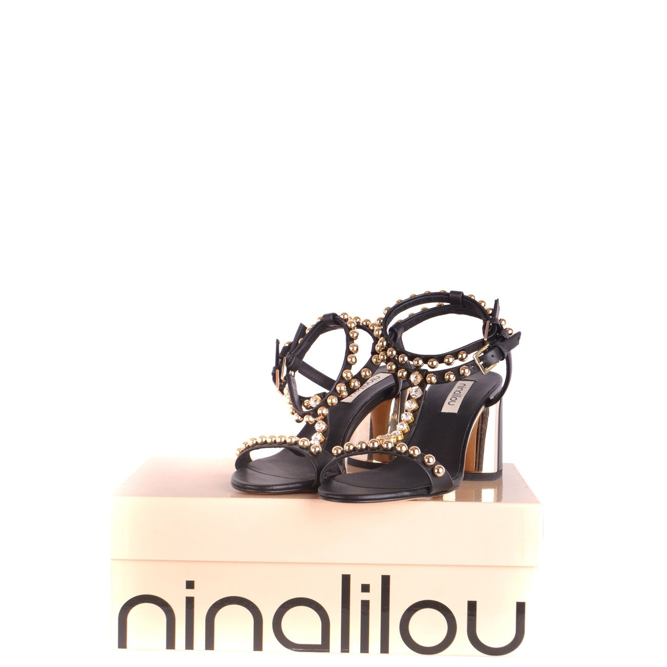 489376 Ninalilou Sandali Nero Donna Primavera/Estate