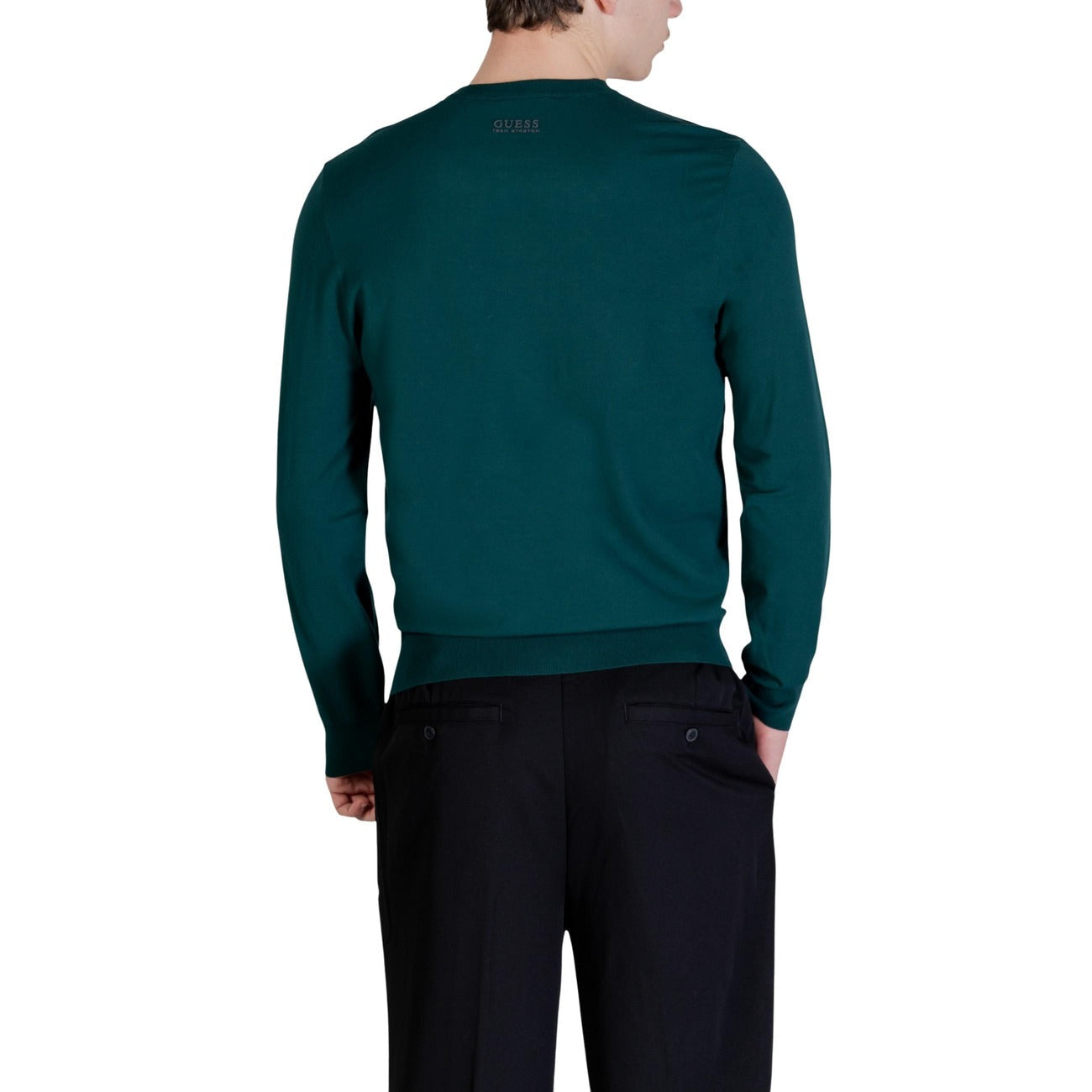 2448514 Guess Maglia Verde Viscosa Poliestere Uomo