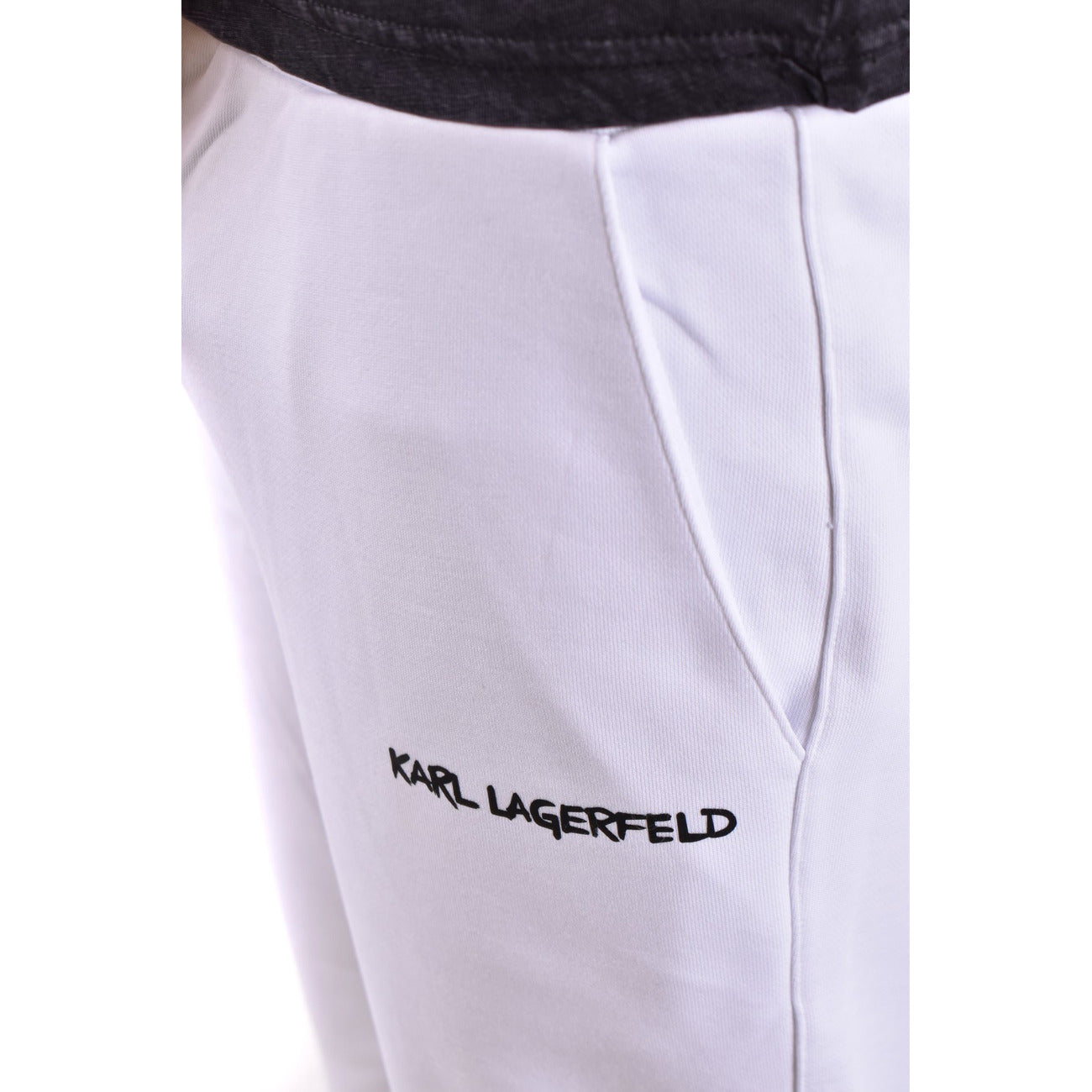 2443635 Karl Lagerfeld Pantaloni Bianco Cotone Uomo