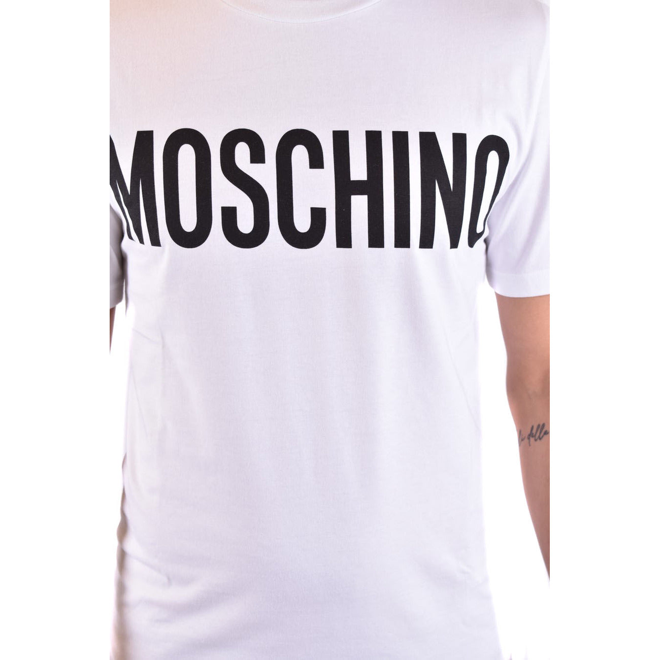 2424518 Moschino T-Shirt Bianca Stampa Uomo