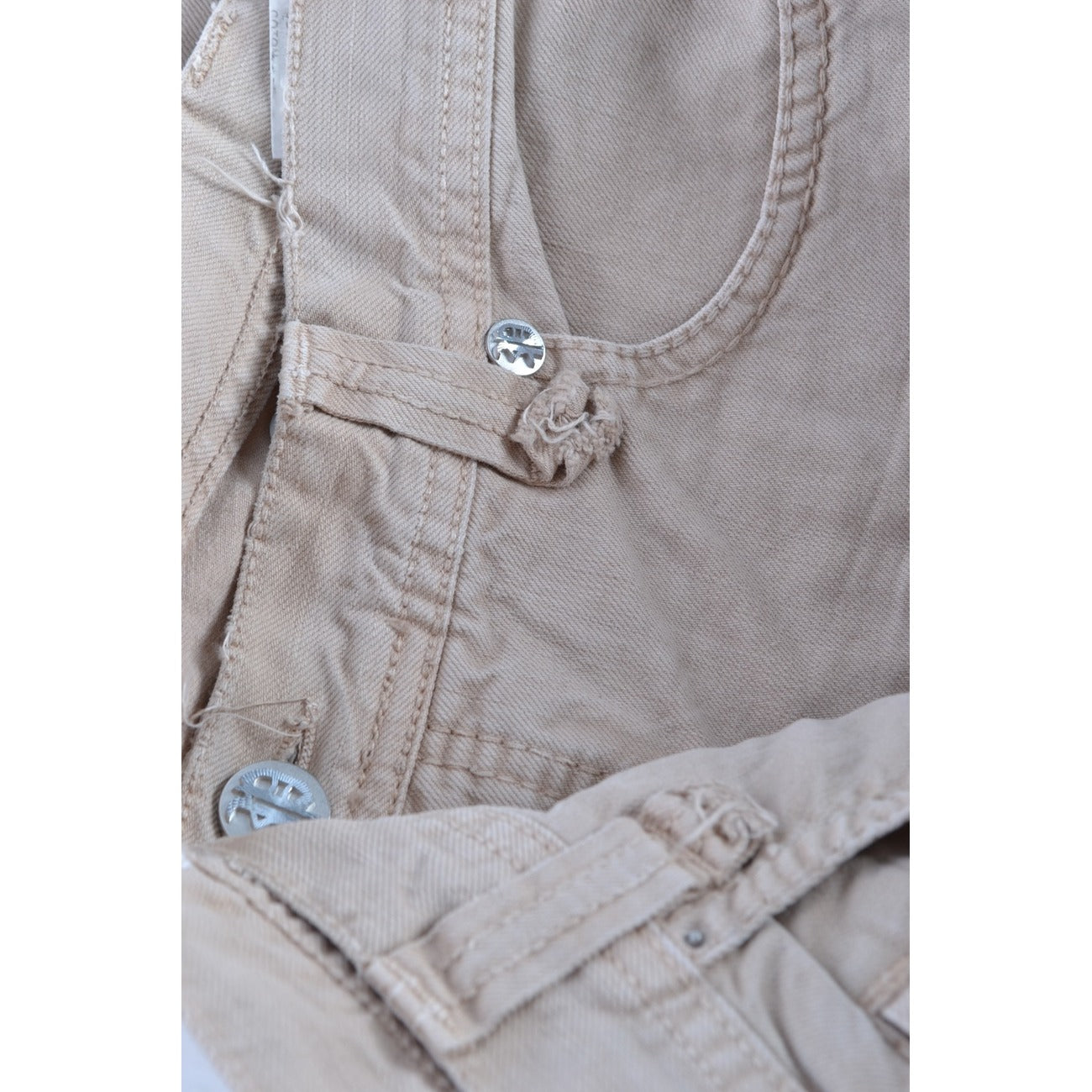 2423053 Pinko Jeans Beige Donna Cotone 100%