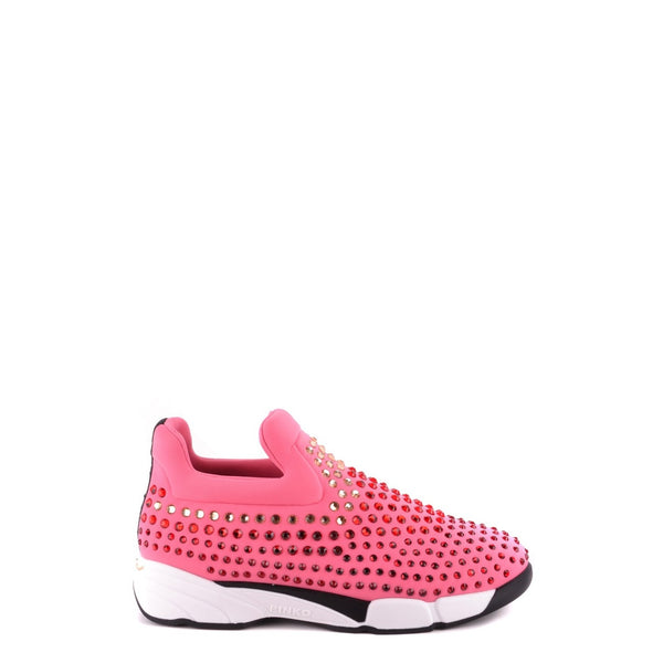 Sneakers Rosa Donna Tessuto 100% Strass
