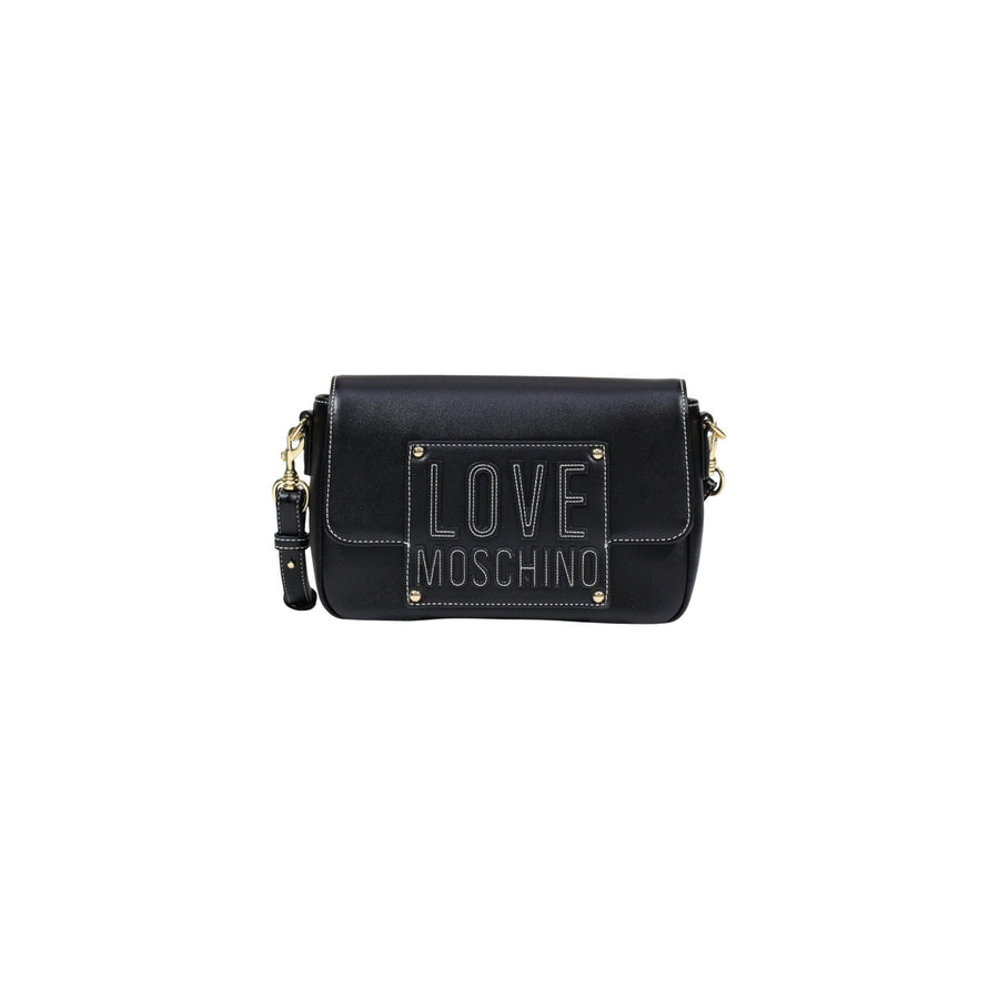 Borsa a Tracolla con Targa Logo Avorio