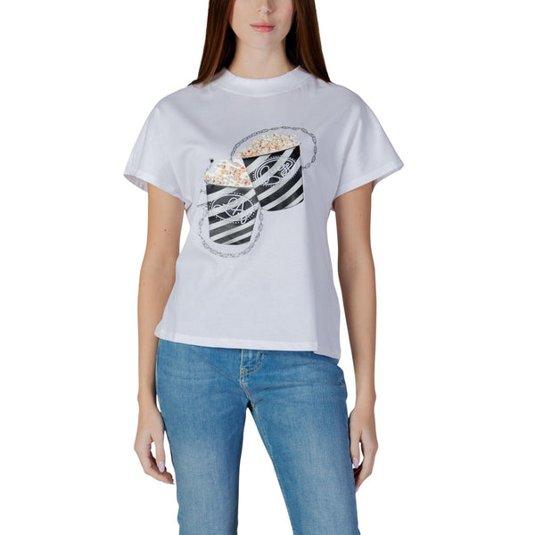 Popcorn Strass T-Shirt Donna