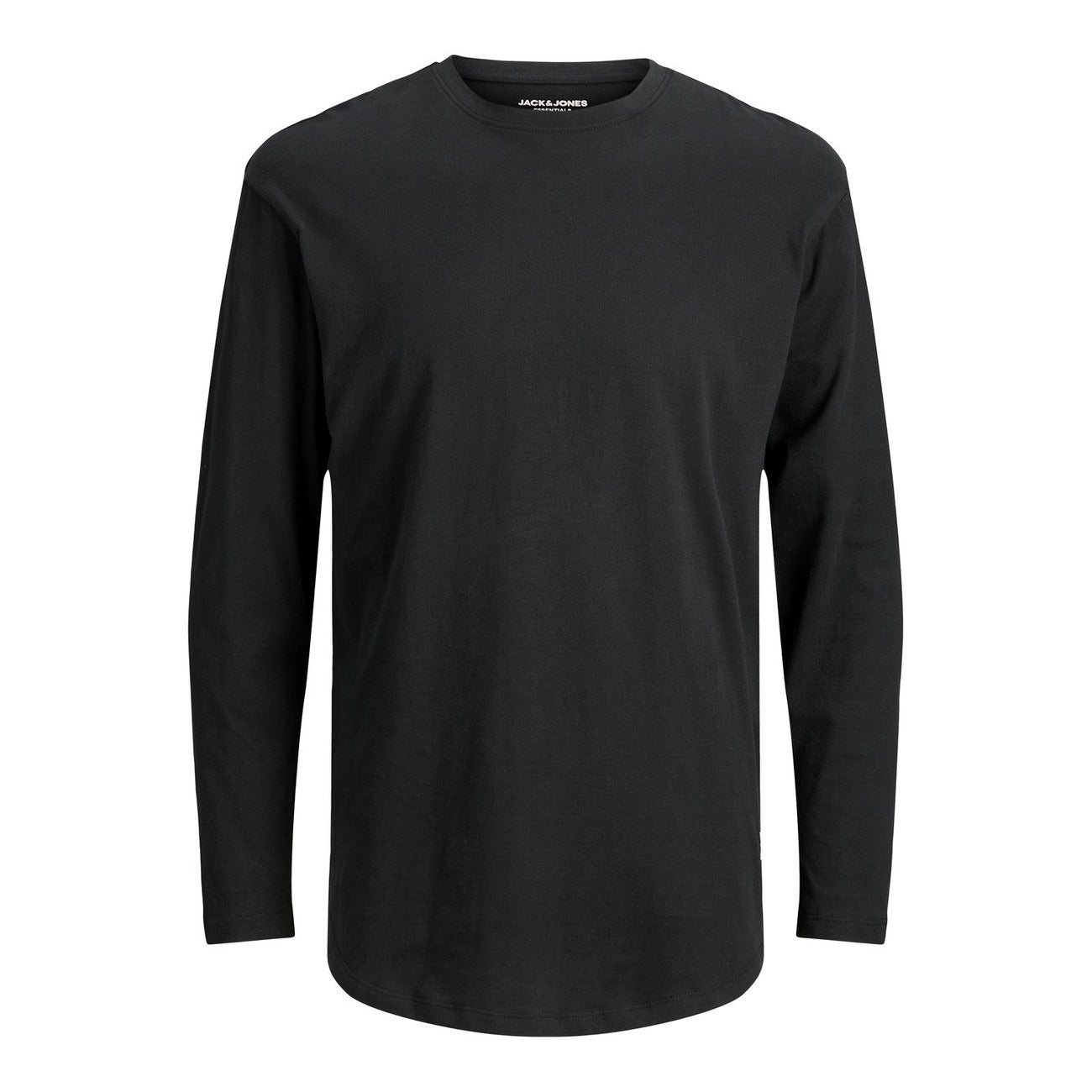 2425001 Jack & Jones T-Shirt Nera Maniche Lunghe Uomo