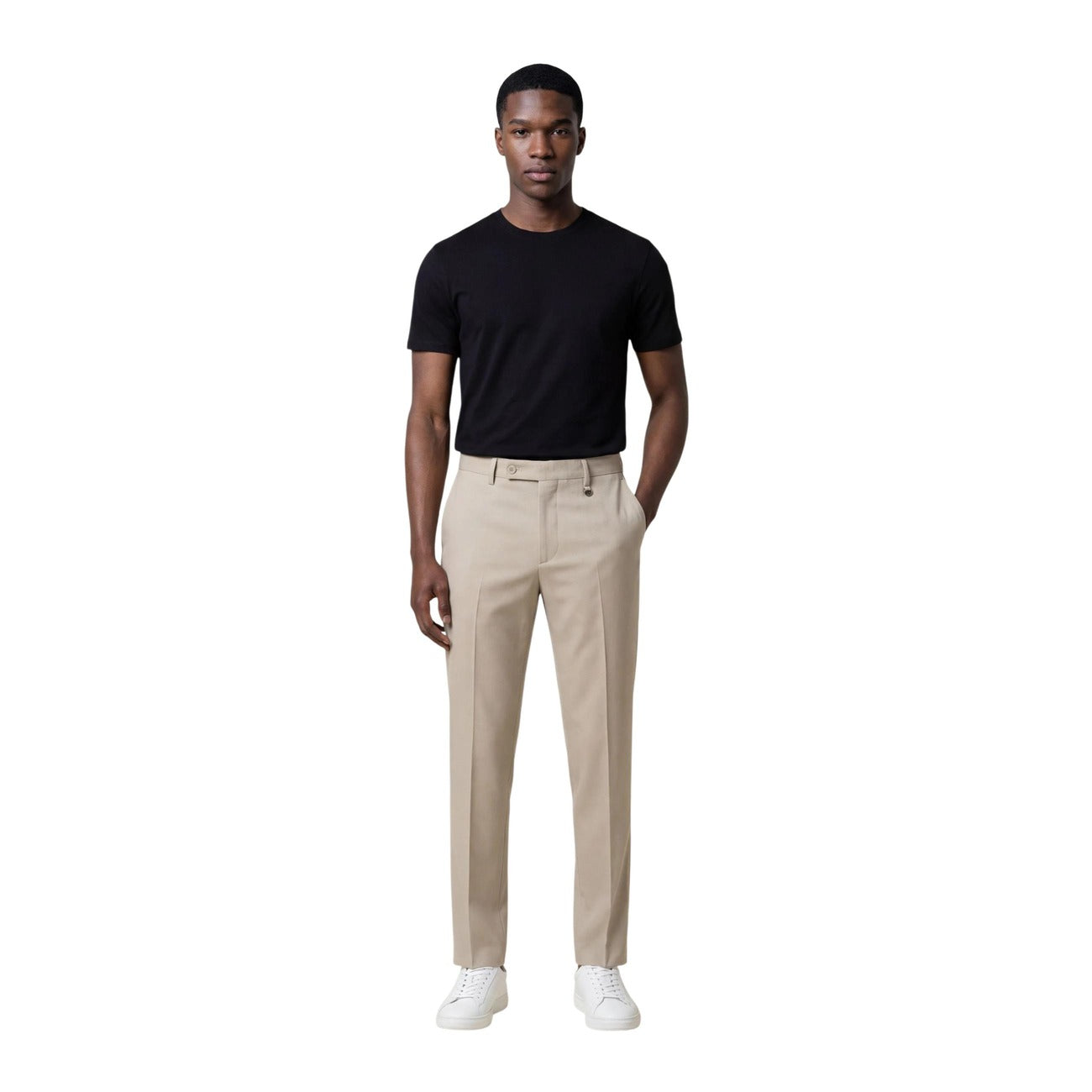 2456963 Antony Morato Pantaloni Beige Lyocell Uomo