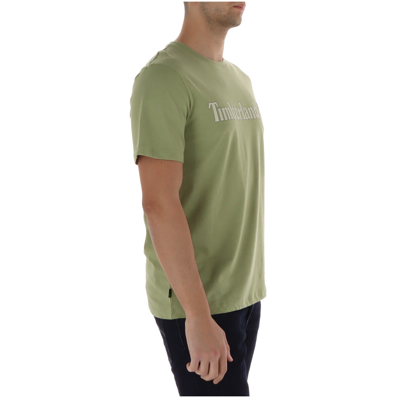 2452555 Timberland T-Shirt Verde Stampa 100% Cotone Uomo