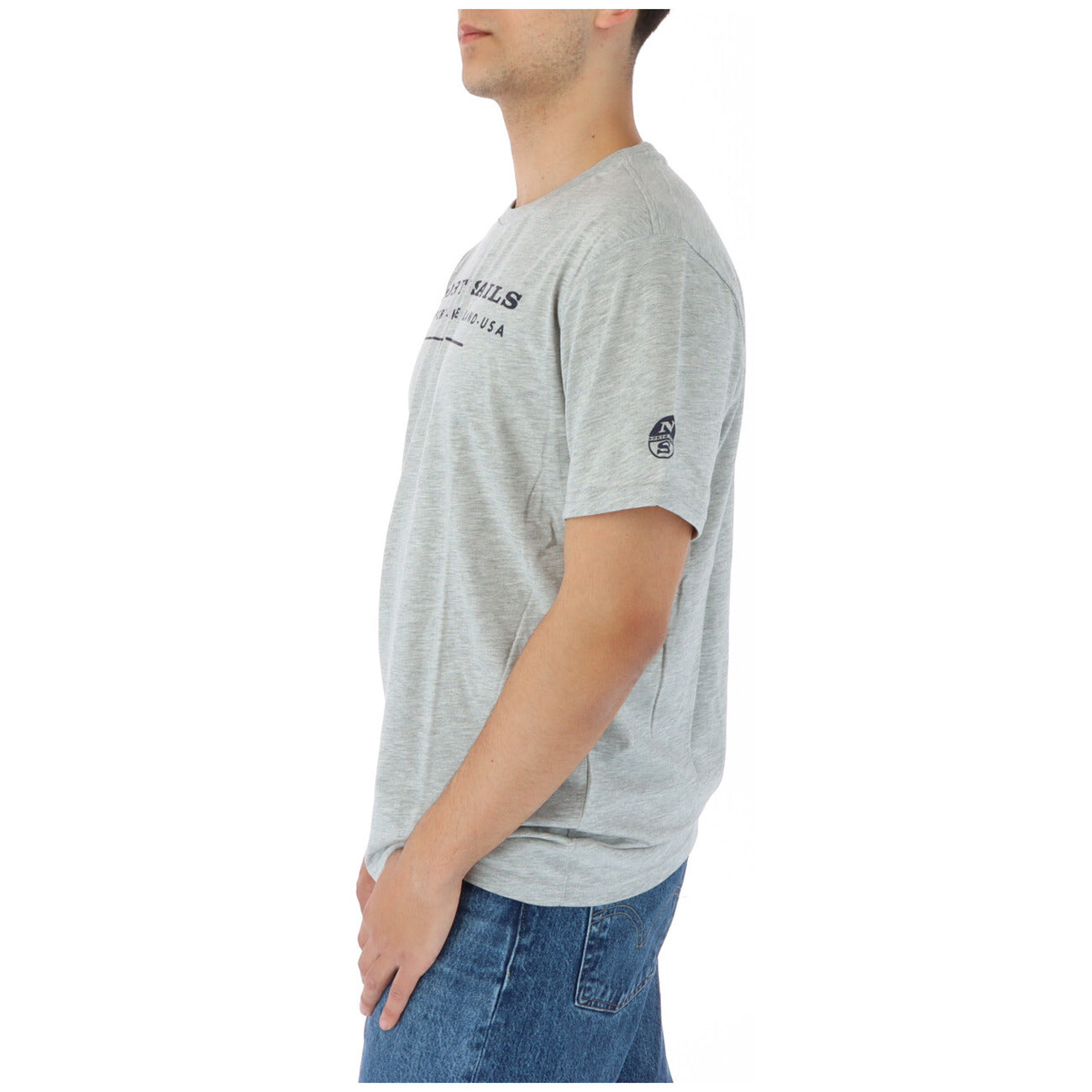 423939 North Sails T-Shirt Grigio Monocromo Uomo