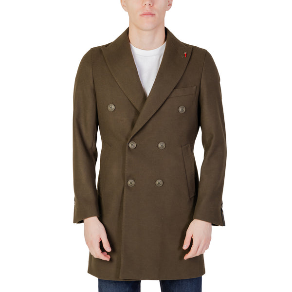 WH7 Cappotto Doppiopetto Uomo Verde