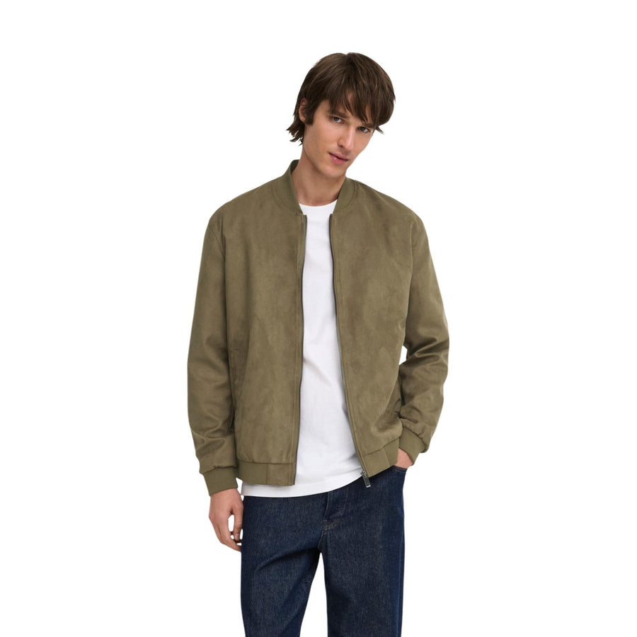 Onslucas Faux Suede Bomber Jacket Noos Giacca Uomo