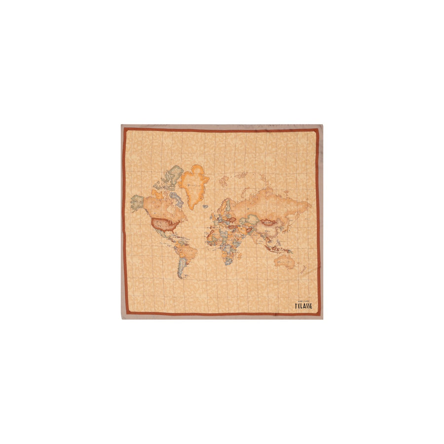 Alviero Martini 1A Classe Foulard Quadrato in Seta Geo Classic