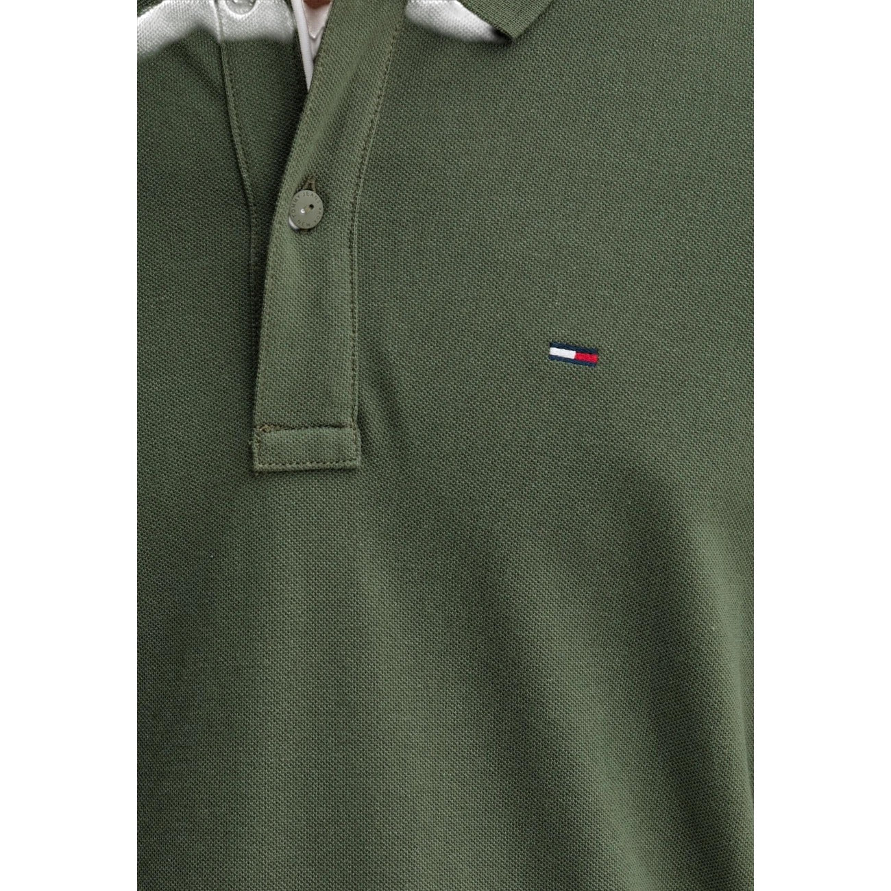 2447419 Tommy Hilfiger Jeans Polo Verde Uomo