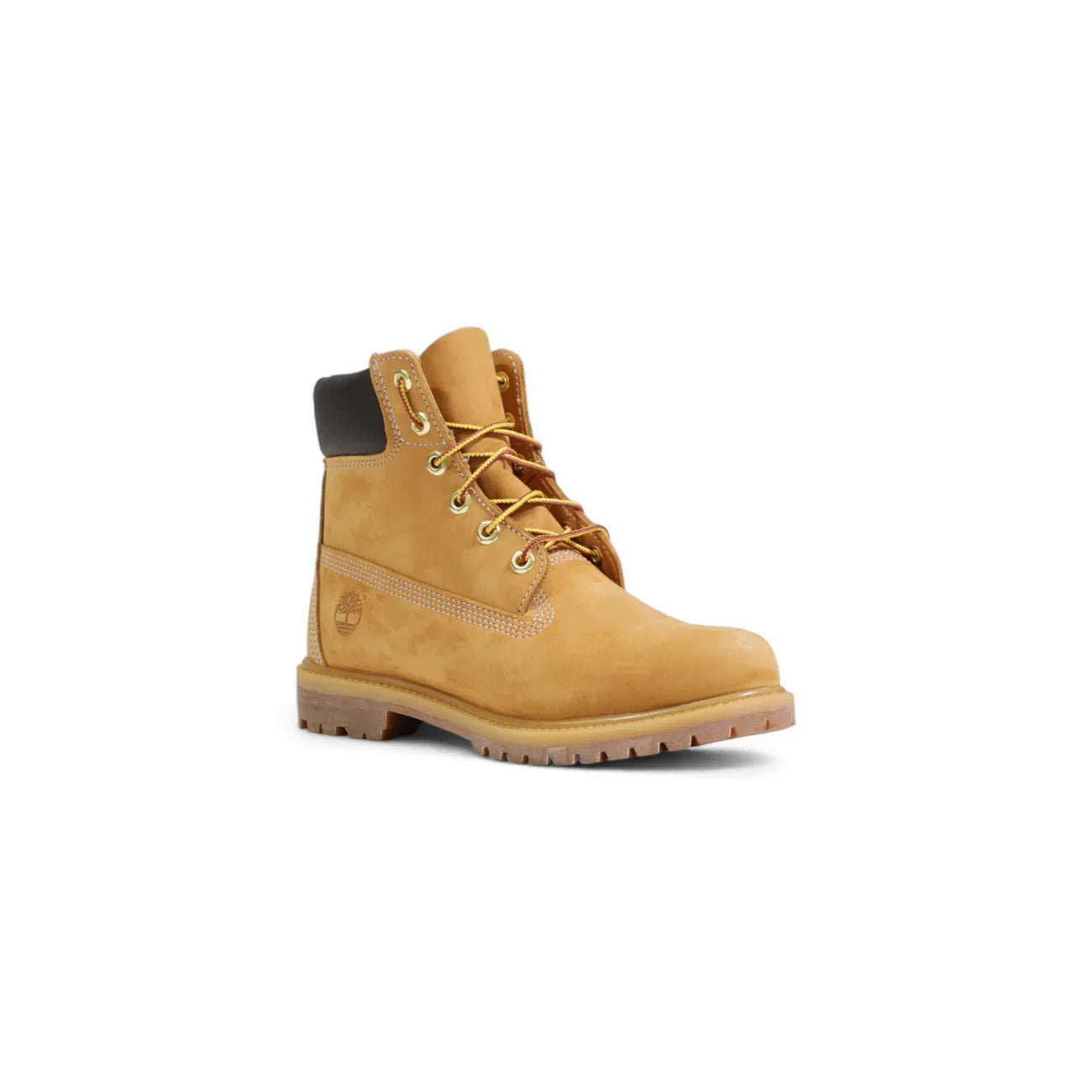 Scarponcini uomo in nabuk giallo con suola carrarmato, stile outdoor, lacci gialli