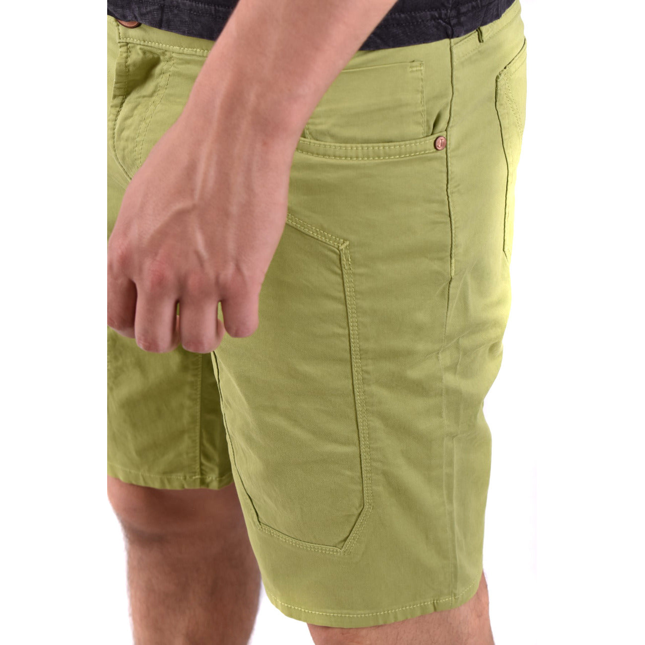 2449203 Jeckerson Bermuda Verde Cotone Uomo
