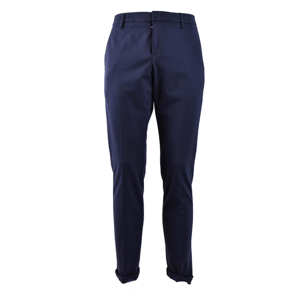 Pantaloni Blu Poliestere Poliammide Elastan Uomo