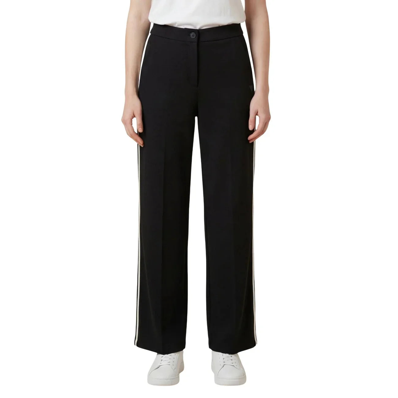 2454686 Guess Active Pantaloni Neri Poliestere Zip Donna