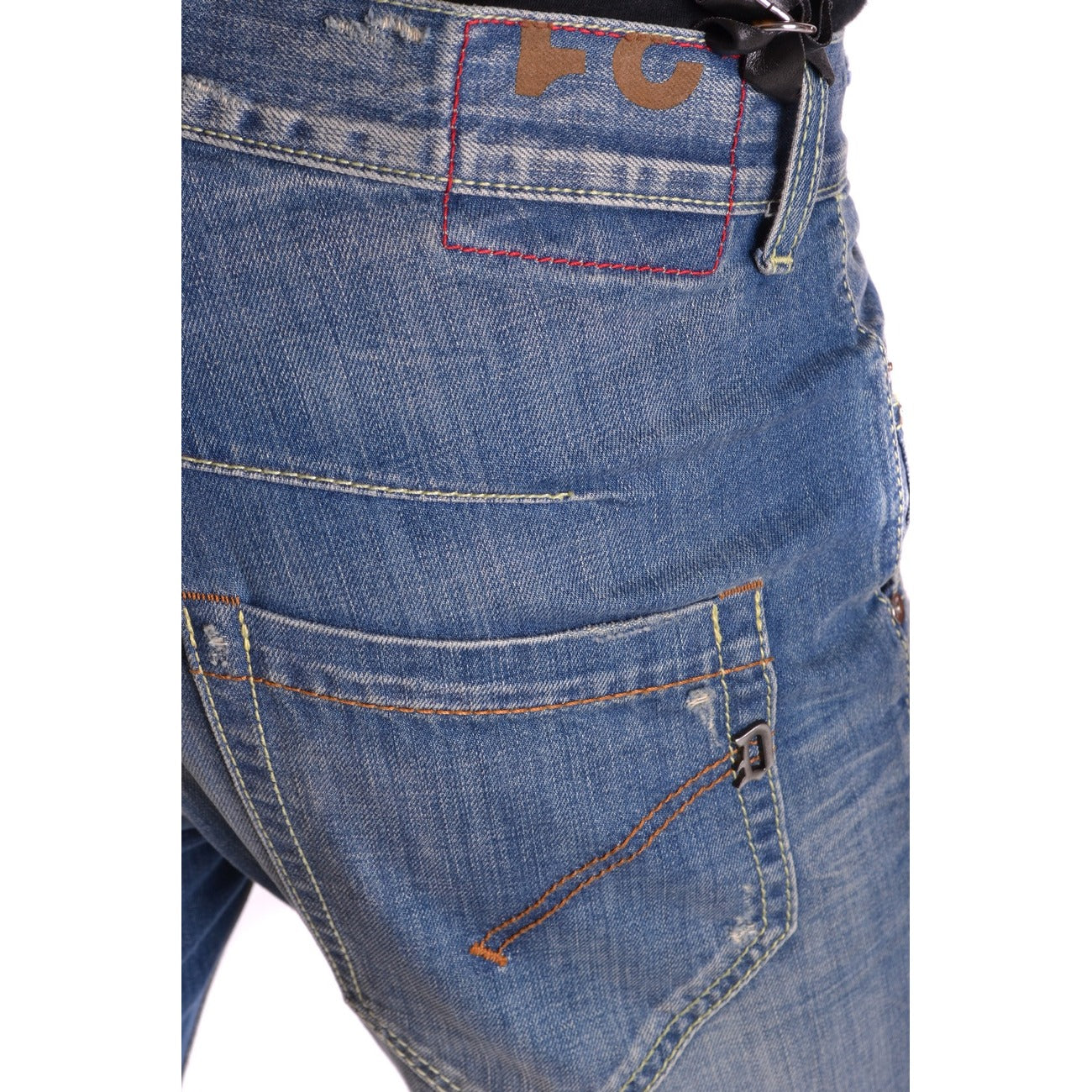 2430528 Dondup Jeans Blu Strappato Consumato Uomo