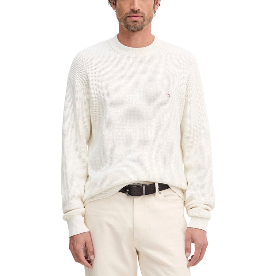 LS Ez Cotton Waffle Crewneck Sweater LV04RD313G Maglia Uomo