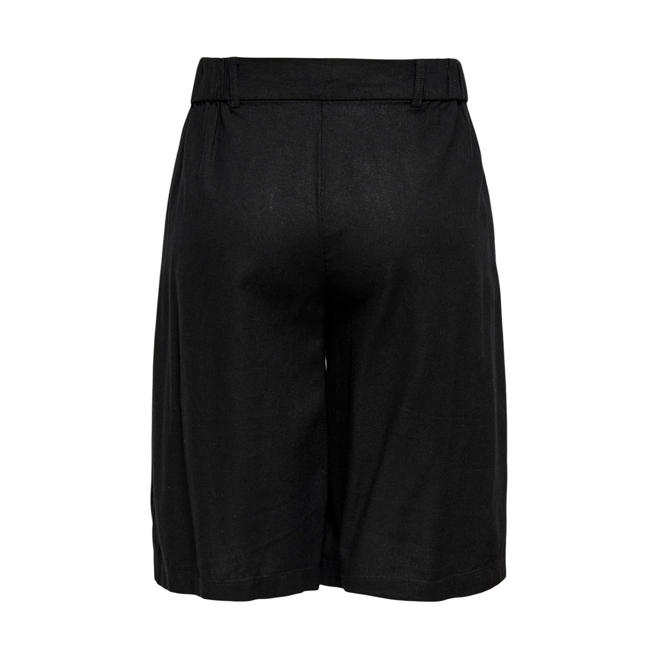 515136 Only Shorts Neri Lino Viscosa Donna