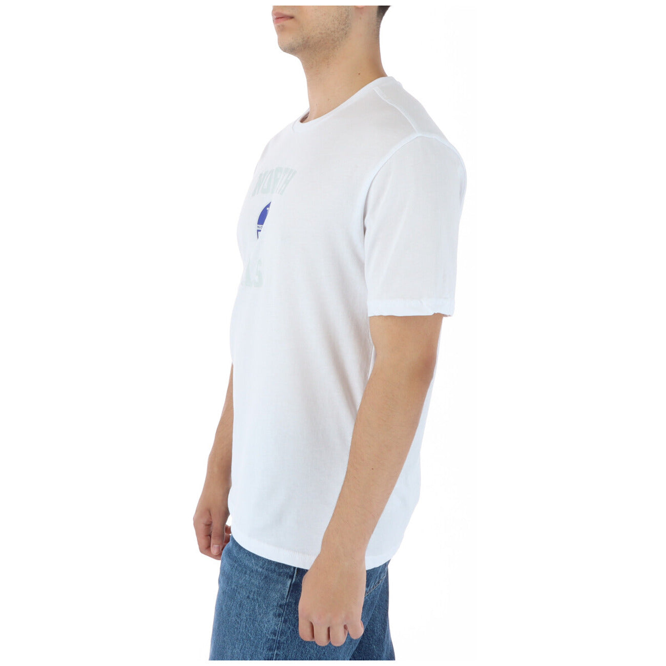 423930 North Sails T-Shirt Bianco Stampa Uomo
