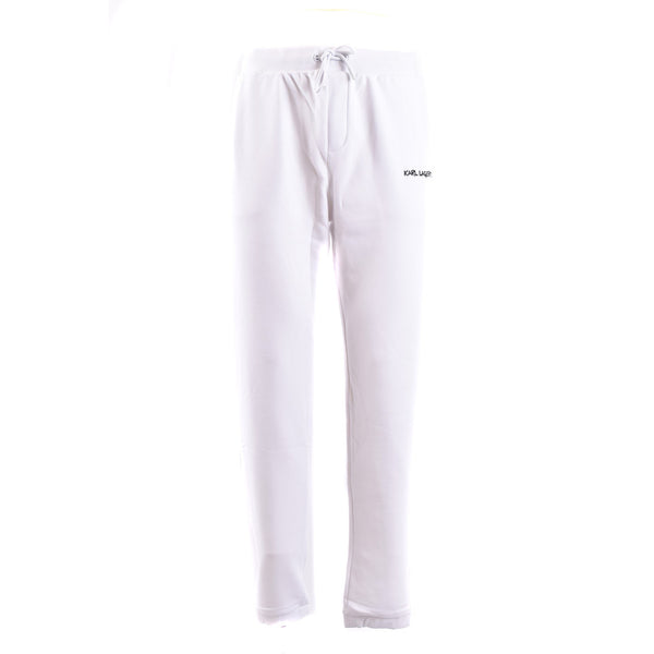 Pantaloni Jogger Slim-Fit con Mini Logo Bianco Ottico