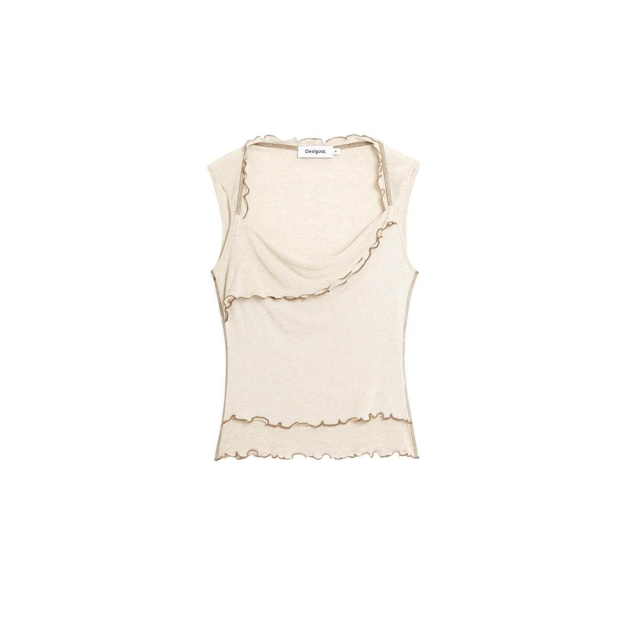 2459781 Desigual Top Beige Donna