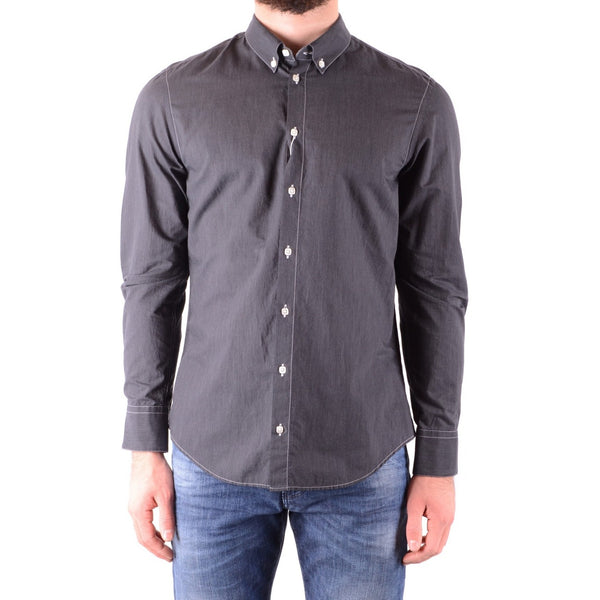 Camicia Grigio Maniche Lunghe Uomo